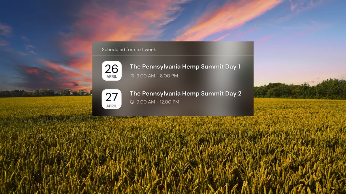 Your friendly reminder that it is NOT too late to register! Go to pahempsummit.com/register to register today! #hemp #ushempgrowers #hempfiber #hempgrowers #hempevent #hempproducts #hempfarmers #hempcrete #hemphurd #hempwood