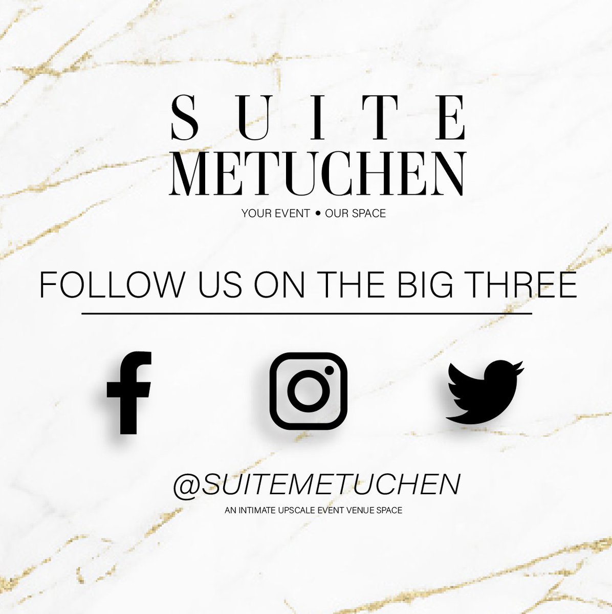 Join us in spreading the word of Suite Metuchen on all 3 social media platforms! Thank you to the love, support, and following you have shown us all thus far!

This is only the beginning! ♥️