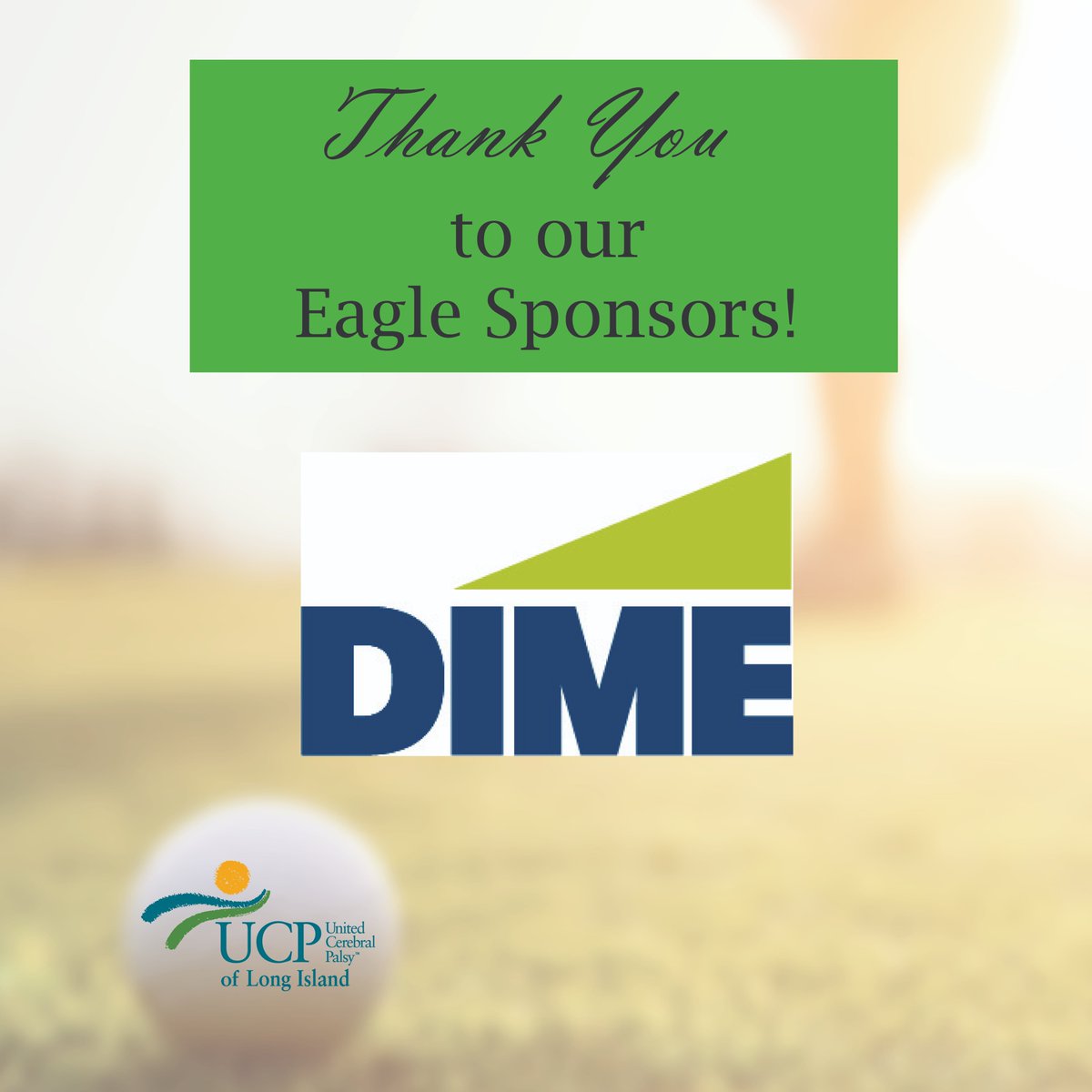 UCPofLongIsland's tweet photo. From everyone at #UCPLI, we are extremely grateful to our Gold Coast Invitational Sponsors from Dime Community Bank! Your generosity ensures that we are able to further our mission to create a "Life Without Limits" to those with disabilities. #Thankyou! https://t.co/uJ0vvcs83C