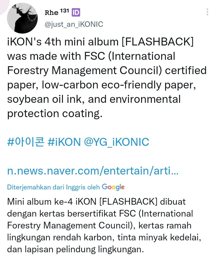 starfess's tweet photo. -guys album baru iKON ramah lingkungan banget 🤩 https://t.co/N6cyAbSF2b