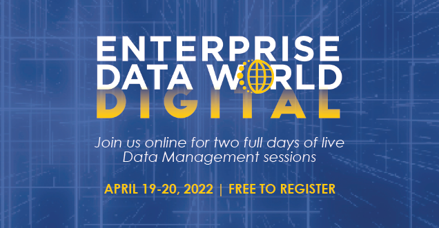 1stSanFrancisco's tweet photo. There's still time to register for @Dataversity's FREE @EnterpriseData World event featuring industry pros that include FSFP's @kellezoneal &amp; @stichris from @collibra. 

Register to attend live &amp; get access to EDW replays! https://t.co/ooj2AqSlck

#datamanagement #datagovernance https://t.co/t4O9czeop6
