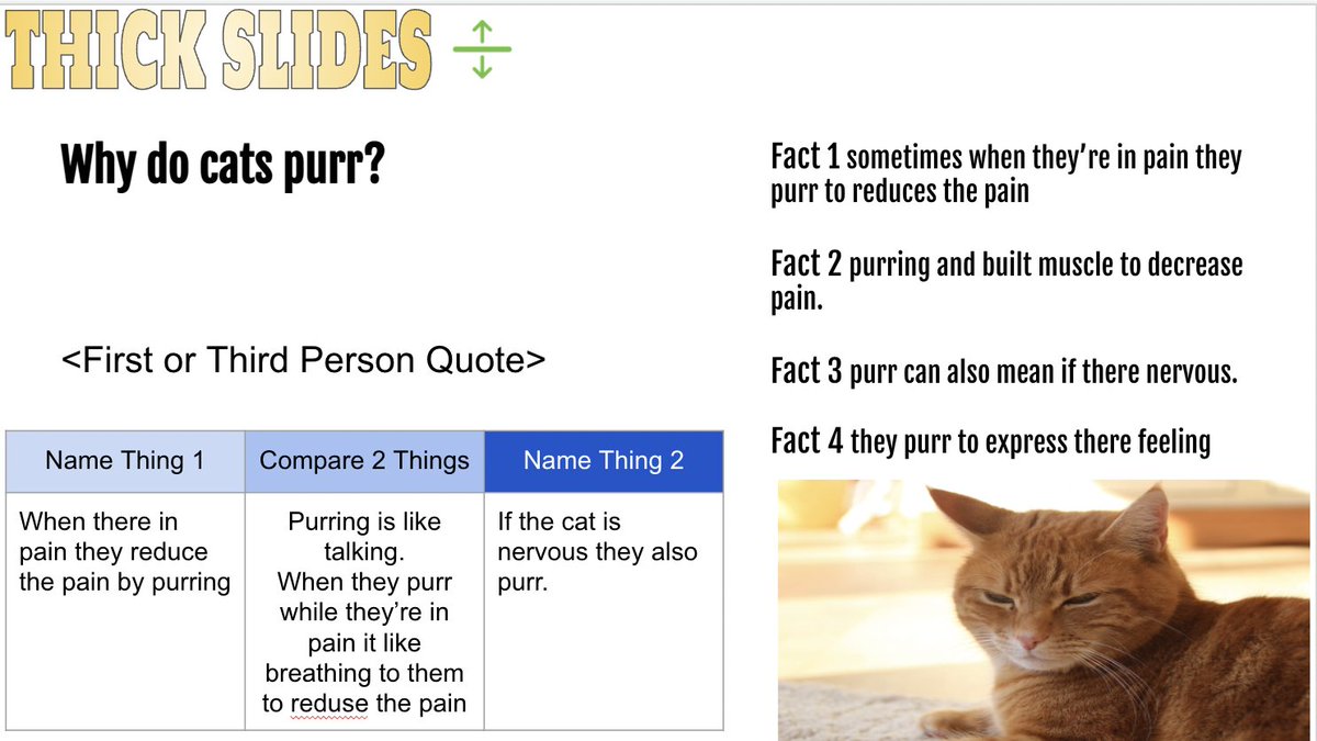 We've been working through paraphrasing an article with #parafly. Today was a deconstructed paragraph to summarize with a #thickslide 
@eduprotocols