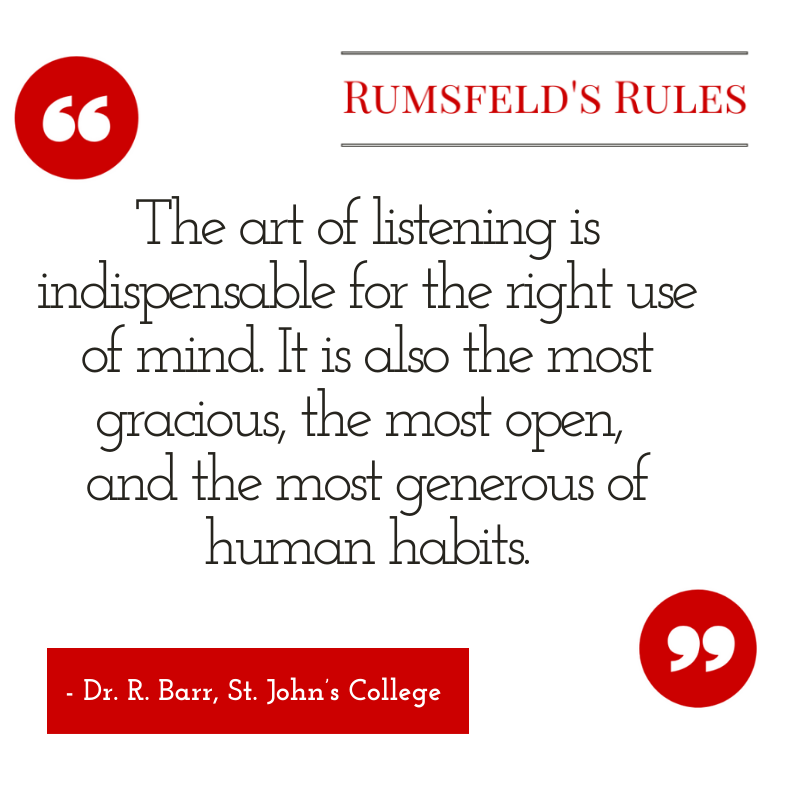 RumsfeldFoundtn's tweet photo. Access many more #RumsfeldRules and leadership lessons in one of our #OrientingtheGyroscope blog posts: https://t.co/ajg5ekJ3a8. #MondayMotivation https://t.co/1x4DuZ4VJr