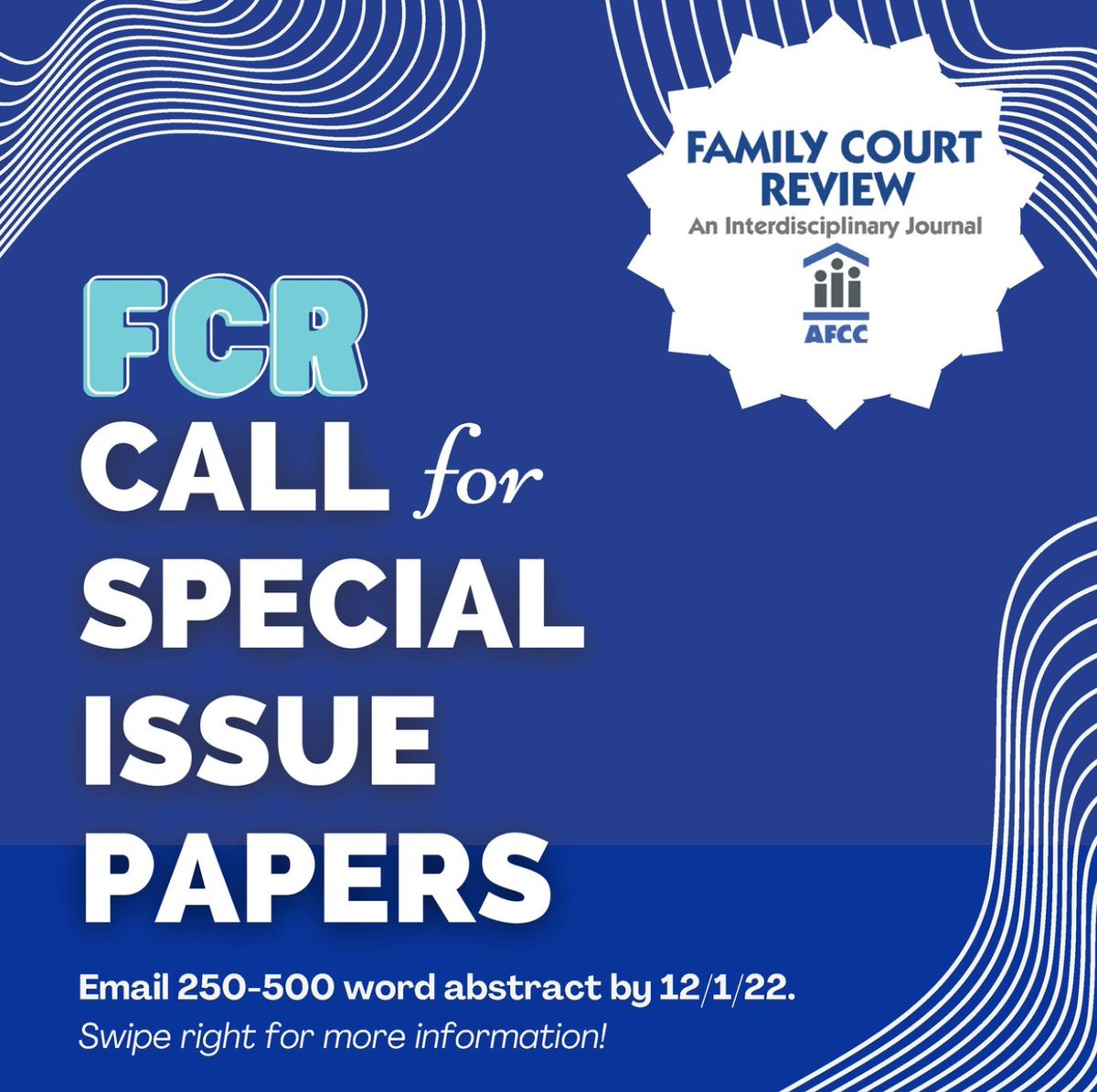 DocFerraro's tweet image. Do you do work with parent education programs with div/sep parents and have emerging research to share? Check out our CFP for a special issue of Family Court Review, guest edited by (@MindyMarkham &amp;amp; 🙋‍♂️). See 🧵 4+ info. @AcademicChatter @AFCCtweets @ncfr #FamilyScience #FamilyLaw