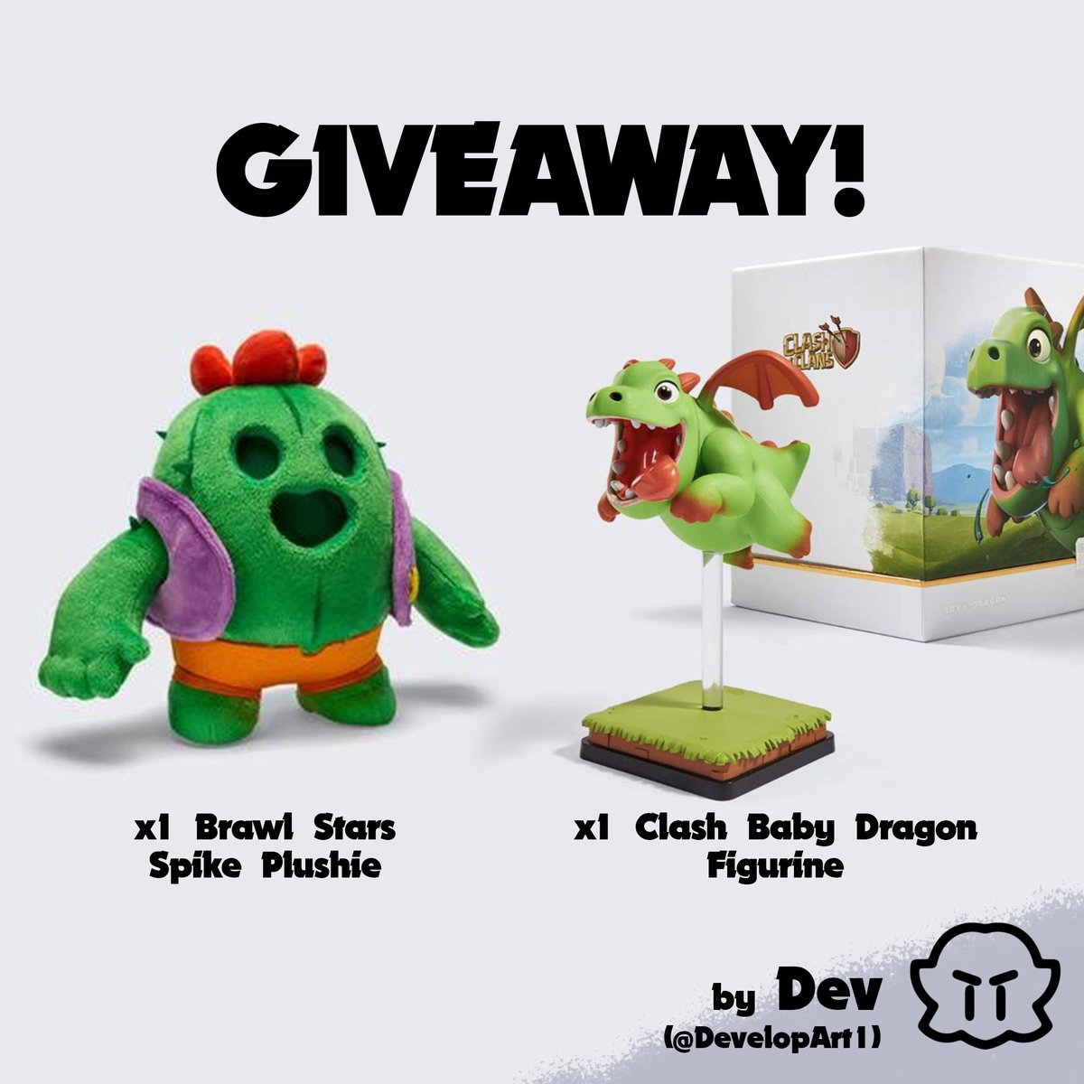 GIVEAWAY!

Follow, Retweet and comment if you want to get Spike plushie or Baby Dragon figurine!

Huge thanks to Clash Quest team for the opportunity.

Winners announced on April 23rd