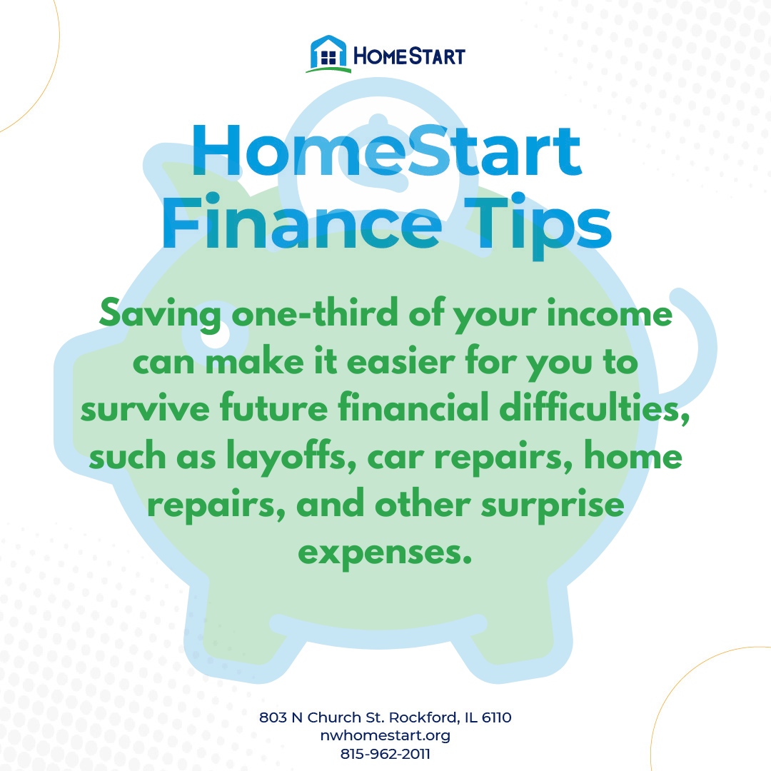 NWHomeStart's tweet photo. Always prepare for the inevitable when it comes to your finances by putting some money away for rainy days. 💰

A third or a fourth of your income is a good place to start. 

#Homestart #savings  #financialfreedom #moneymindset #rockfordil https://t.co/8W56bitrNR