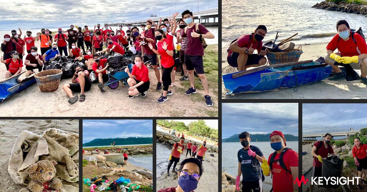 Keysightcareers's tweet photo. What can we do to save our planet? Forty Keysight employees joined a Beach Cleaning Activity over the weekend and successfully cleaned the beach in 2 hours.
#KeysightLife #EarthDay2022 https://t.co/UvQNEp4K0B