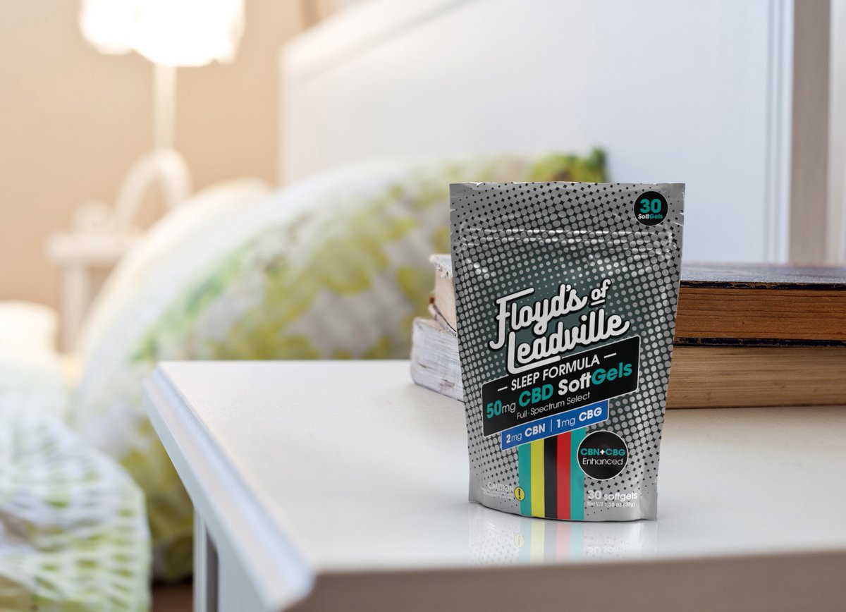 Introducing Floyd's new CBD Sleep Formula! 50mg of CBD with 2mg of CBN and 1mg CBG; one SoftGel and you'll be 😴💤   Order now at: floydsofleadville.com. 

#cbdforsleep
#floydsofleadville
#cbg #cbn
