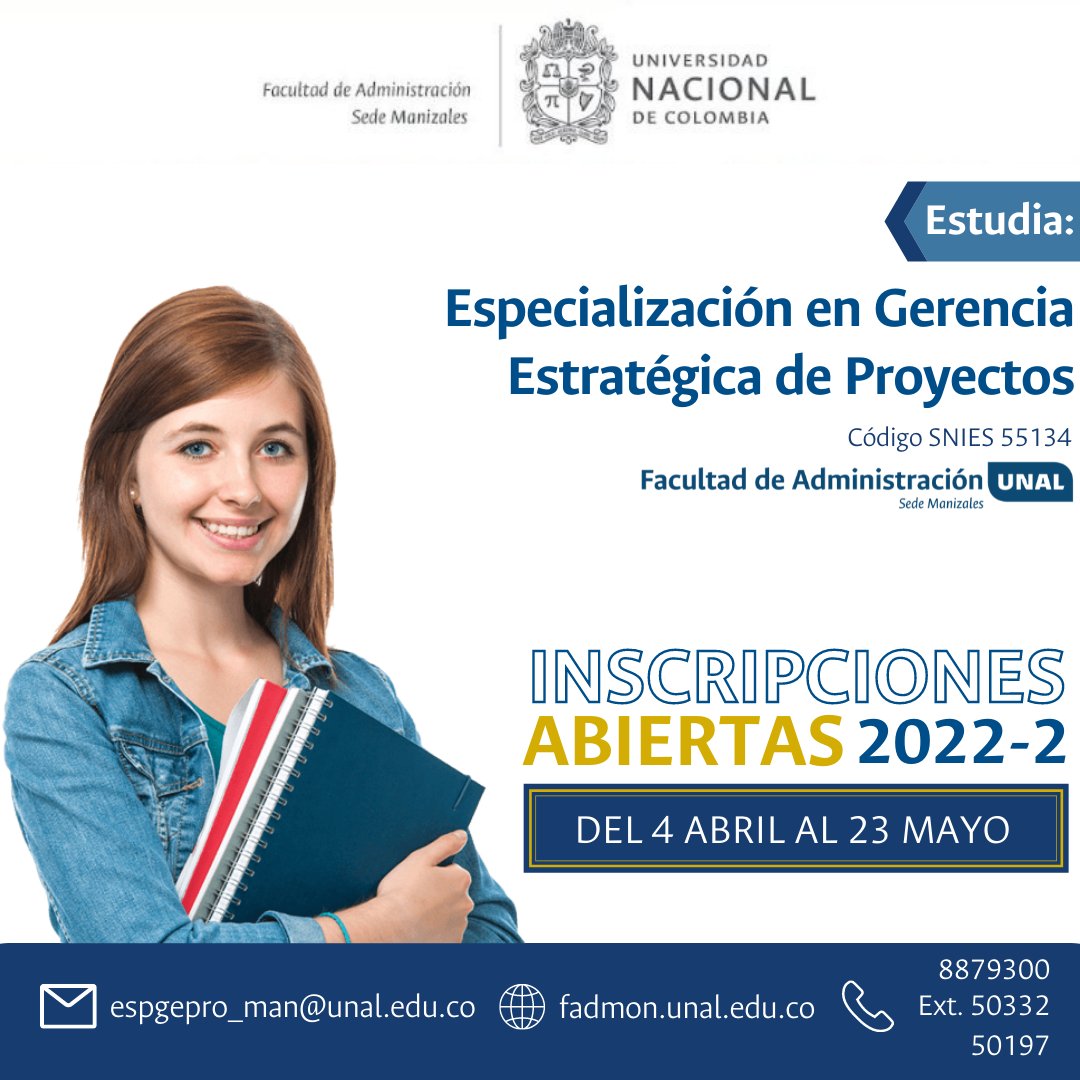 fadmonUN's tweet photo. ¡Inscripciones abiertas!

Fórmate como especialista y construye un futuro brillante.

Contáctanos para brindarte más información. Inscripción en el siguiente enlace: https://t.co/TxGyZAfeBy https://t.co/soxsHmOZAq