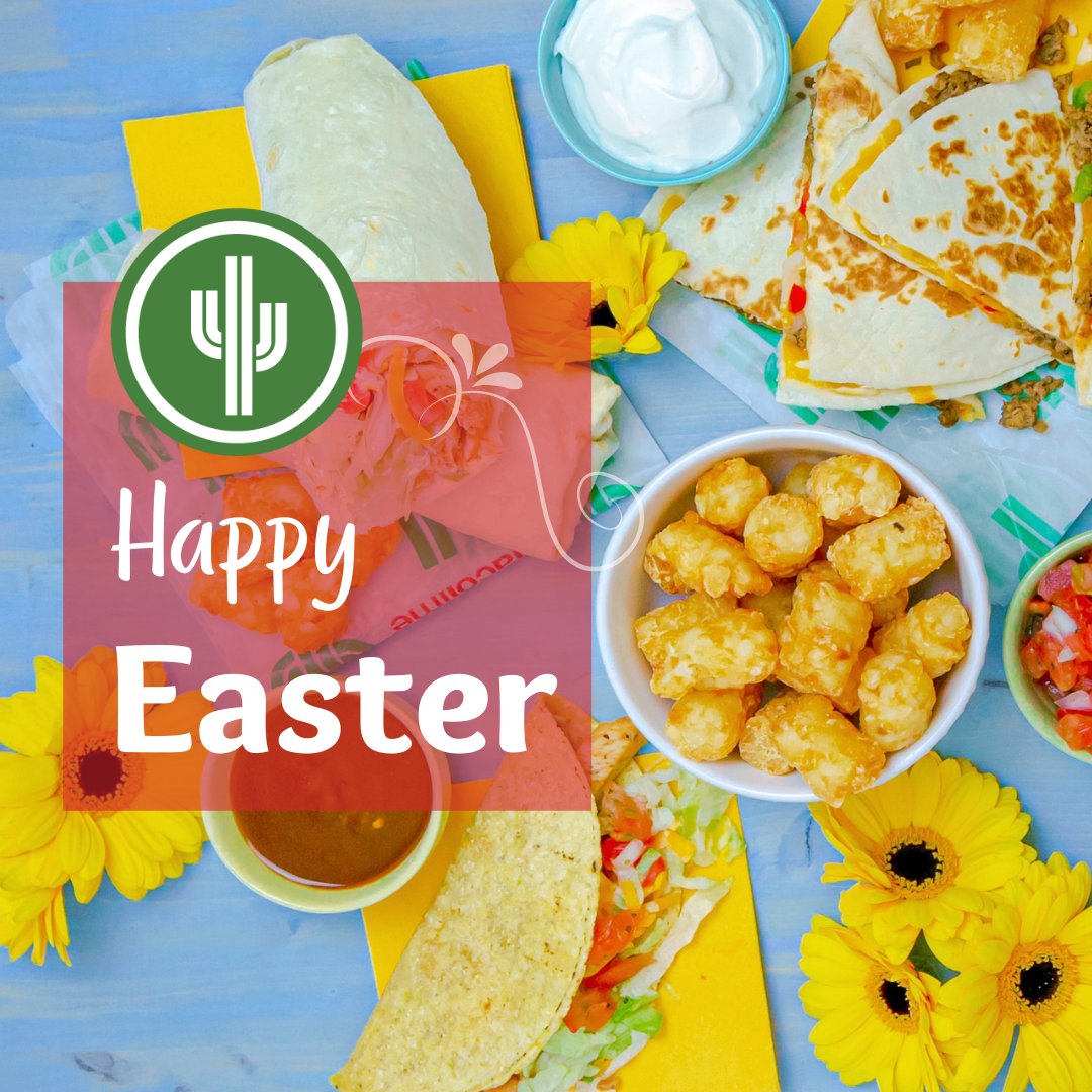 TacoTimeRegina's tweet photo. Why did the Easter egg hide? He was a little chicken. 🐣
Happy Easter Week everyone! 🙏 🥚

#Easter #TacoTime #YQR https://t.co/nXwZj2uTok