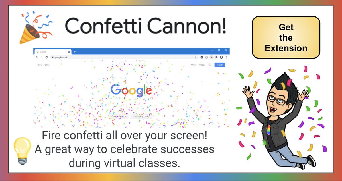 📌 Tech Tip:
Confetti Canon is a great way to celebrate student and staff successes. 🎉
chrome.google.com/webstore/detai…
#edtech #TechTips411 #ISTECert #APSITInspires @APSInstructTech