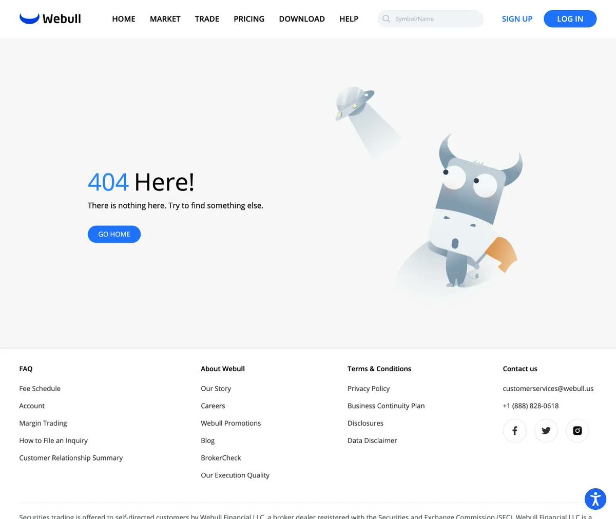 fab404's tweet photo. Does the 404 error page from @WebullGlobal wobble? https://t.co/hGT4bA2nSd #MondayMood https://t.co/q2EGEtIFGV
