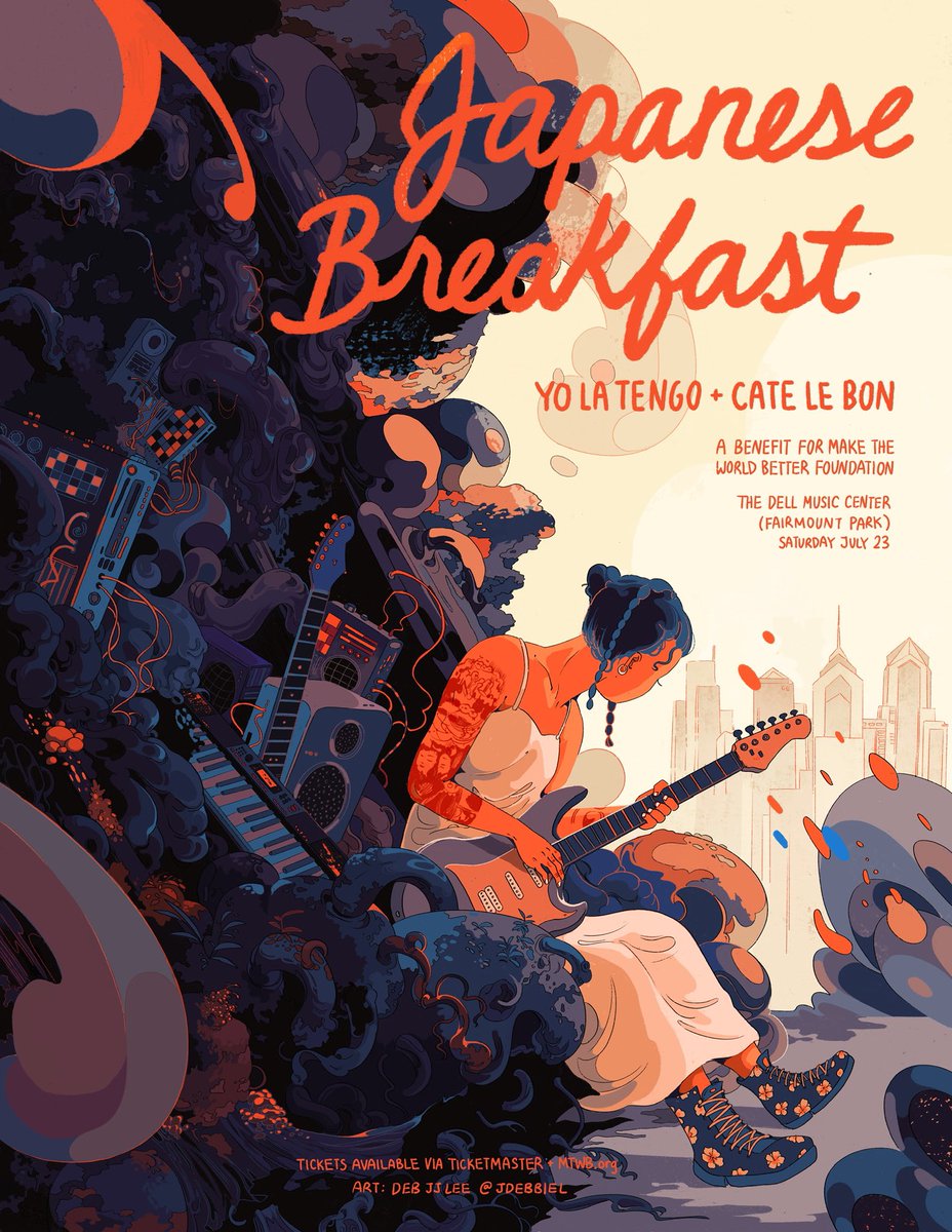 「i GOT TO DO A JAPANESE BREAKFAST POSTER!」|Deb JJ Lee @ TCAF 140のイラスト