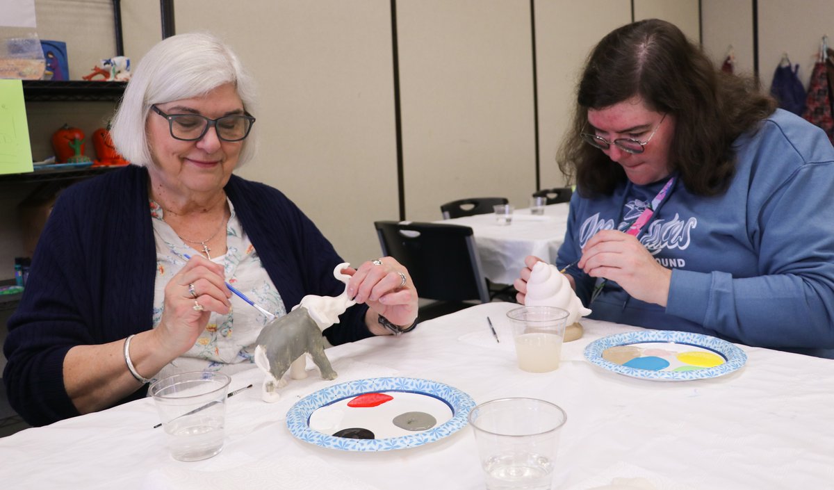 OceanLakes's tweet photo. A rainy day calls for indoor activities, and #FamilyCeramics in the Recreation Center is a guest-favorite 🖌❤ We have very talented guests! 

#OceanLakes #MyrtleBeach #CampingDestination #RecreationActivities https://t.co/JAtdFc4oe4