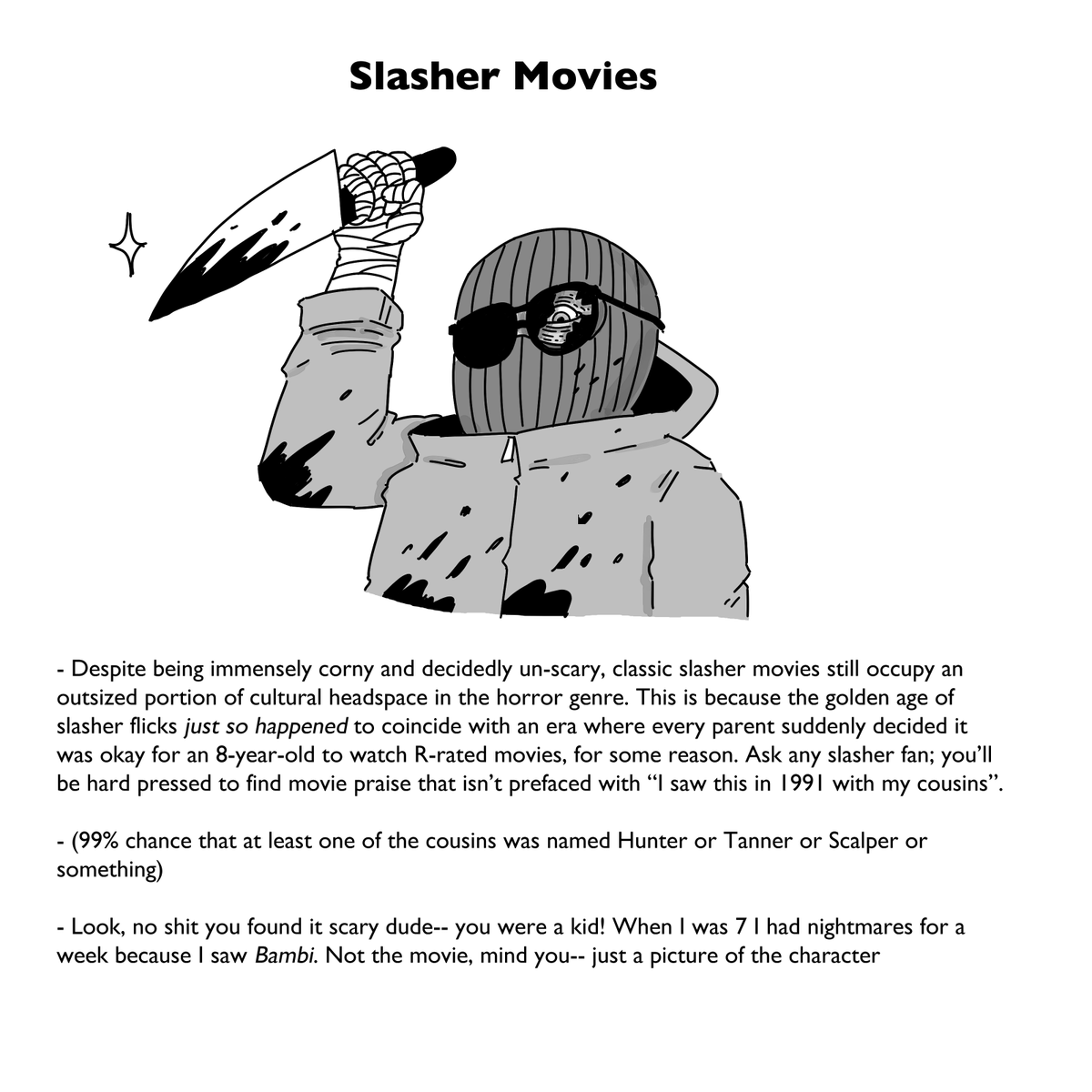 beanytuesday's tweet photo. Guide To Horror (1/2) https://t.co/6nSd5FHA9q