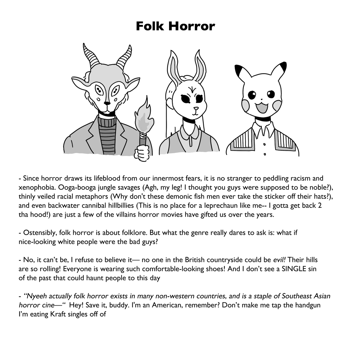 beanytuesday's tweet photo. Guide To Horror (2/2) https://t.co/bfZV7csl3W
