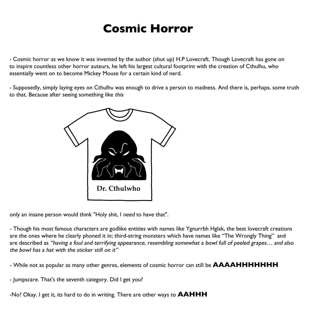 beanytuesday's tweet photo. Guide To Horror (2/2) https://t.co/bfZV7csl3W