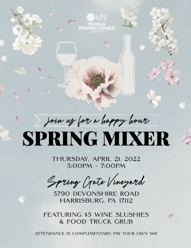 Happy Hour <a href="/springgatewine/">Spring Gate Vineyard & Brewery</a> this Thursday. #MPIMP #MPI #eventprofs