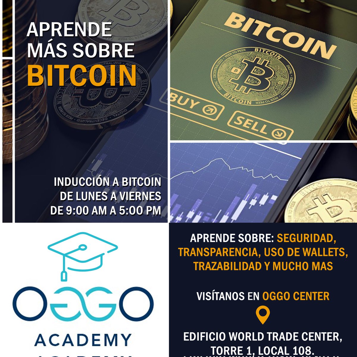 ▶️ Seguimos enseñando!! Ven, aprende, descubre, crece, especialízate con  nosotros #OggoEcosystem Academy comprometidos con el aprendizaje sobre  bitcoin en El Salvador, no paramos de ayudar. De lunes a viernes de  9:00am-5:00 pm #