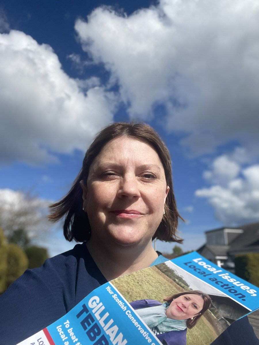 gilltebberen4N's tweet photo. Out & about this lunchtime with my brand new election address. Lots of people saying “all the best” which is lovely 😊 1️⃣#GillianTebberen #Cults #Bieldside #Milltimber #Peterculter #LowerDeeside #local https://t.co/SYTBqz3F3z