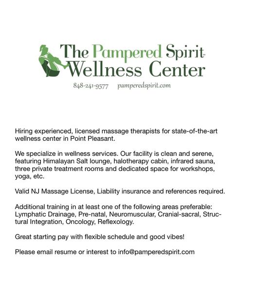 CenterPampered's tweet photo. Please send your resume to: info@pamperedspirit.com or visit https://t.co/7PeZMwvzEz
We hope that you take some time today to: Breathe, Relax, Renew https://t.co/1jvODxjP72