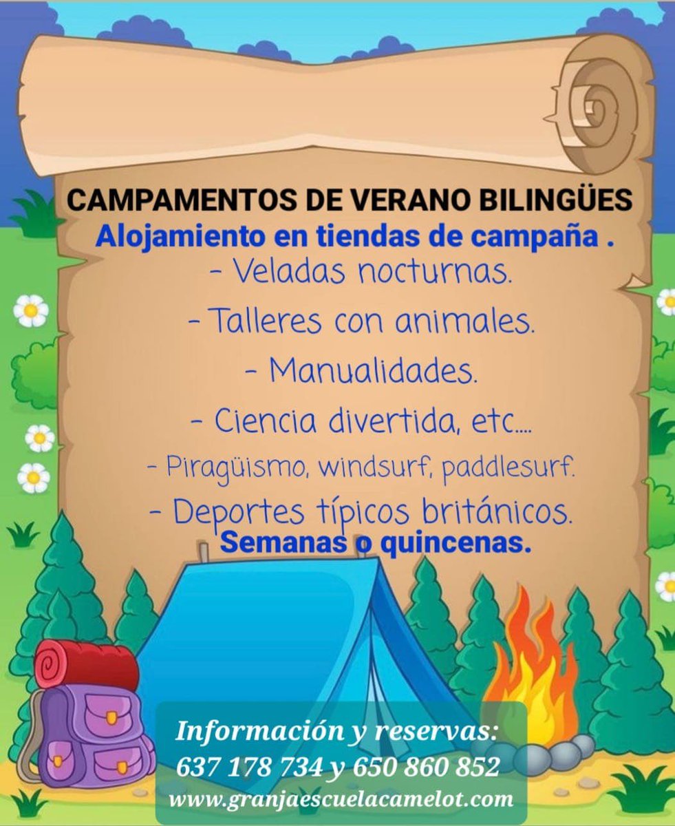 bea_at_'s tweet photo. Como todos los años vamos a organizar campamentos de verano bilingües en nuestra granja escuela y club nautico para alumnos de 6 a 18 años. Si quereis mas informacion sobre fechas, actividades y precios no dudeis en poneros en contacto con nosotros. 💚🚣🏽🏕 https://t.co/TY4YCWFWSa