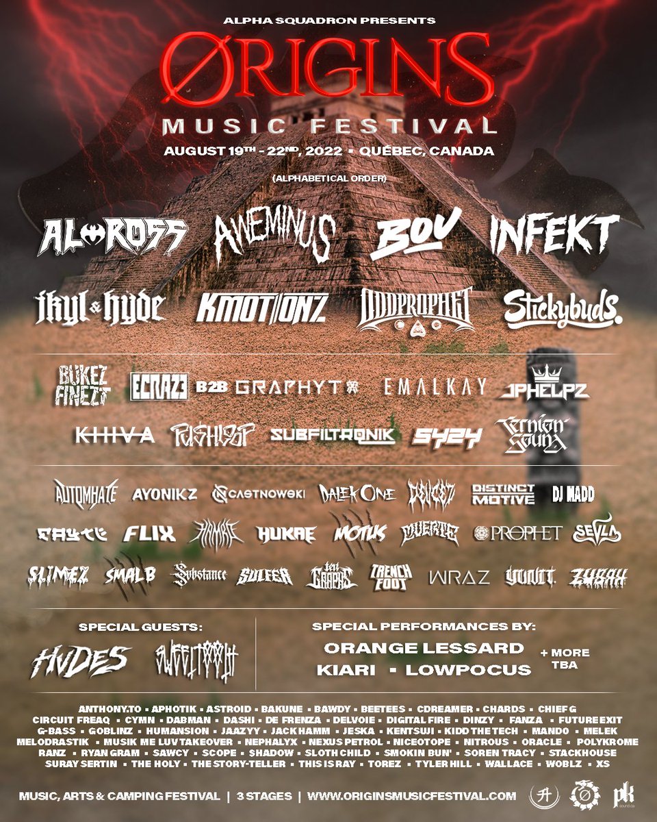 Mand0music's tweet photo. Festival debut with @OriginsFest @AlphaSquadron_ 

Come get spooky with me in Quebec!!😈 ticket link below
https://t.co/kGQalBMpAQ https://t.co/mlorwwXjAS