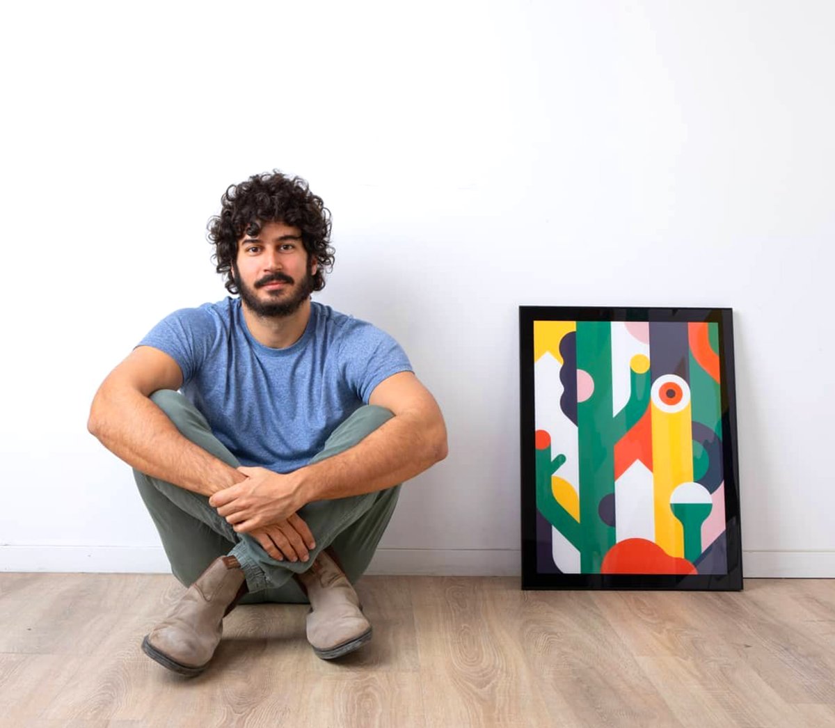 Me &amp; my art 🙃
#geometric #art #artist