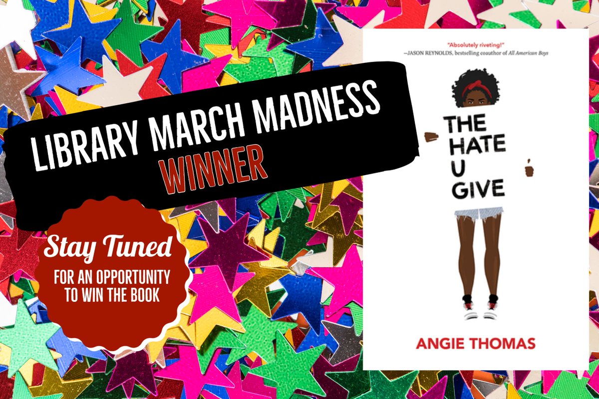 library_clark's tweet photo. #thehateugive by @angiethomas won our Library's March Madness tournament!!! 📚🎉🏅

#library #read #librarymarchmadness @ClarkHSCougars https://t.co/zMAXcuQCEh