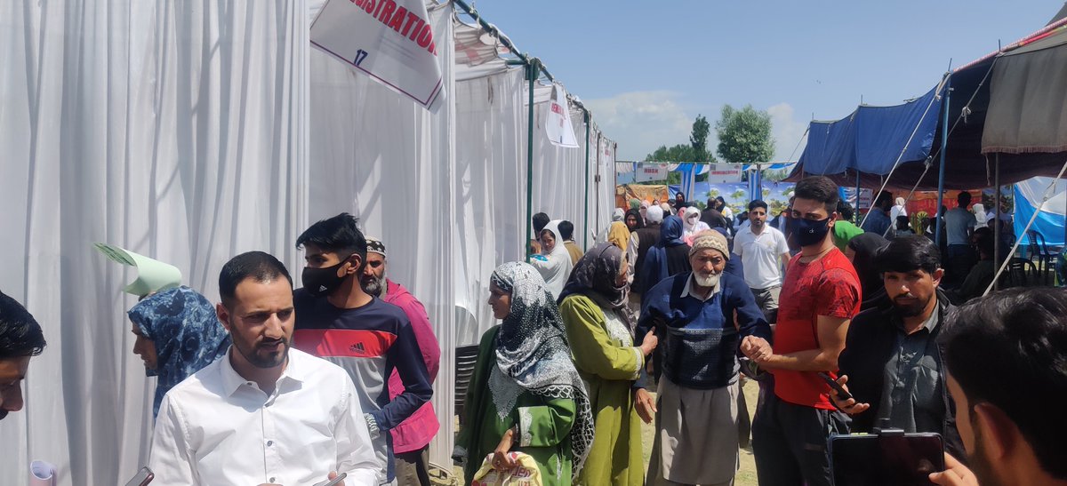 Block mela in block kralpora in district kupwara, where almost 500 people of the area participated and availed various benefits. The mela was inaugurated by DDC chairman Mr Irfan pandithpori sb
