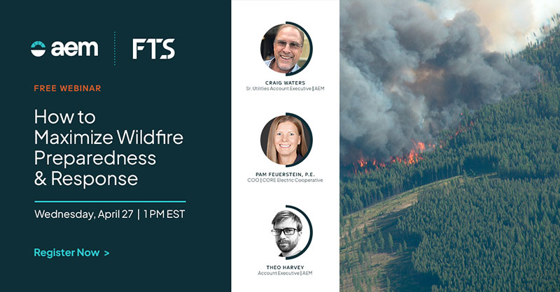 Does your team have the right technology to detect #wildfires? Join AEM and special guest CORE Electric Cooperative on Wednesday, April 27, and discover the power of early detection for your business and community. Register here: hubs.li/Q018fvwm0

 #WildfireDetection