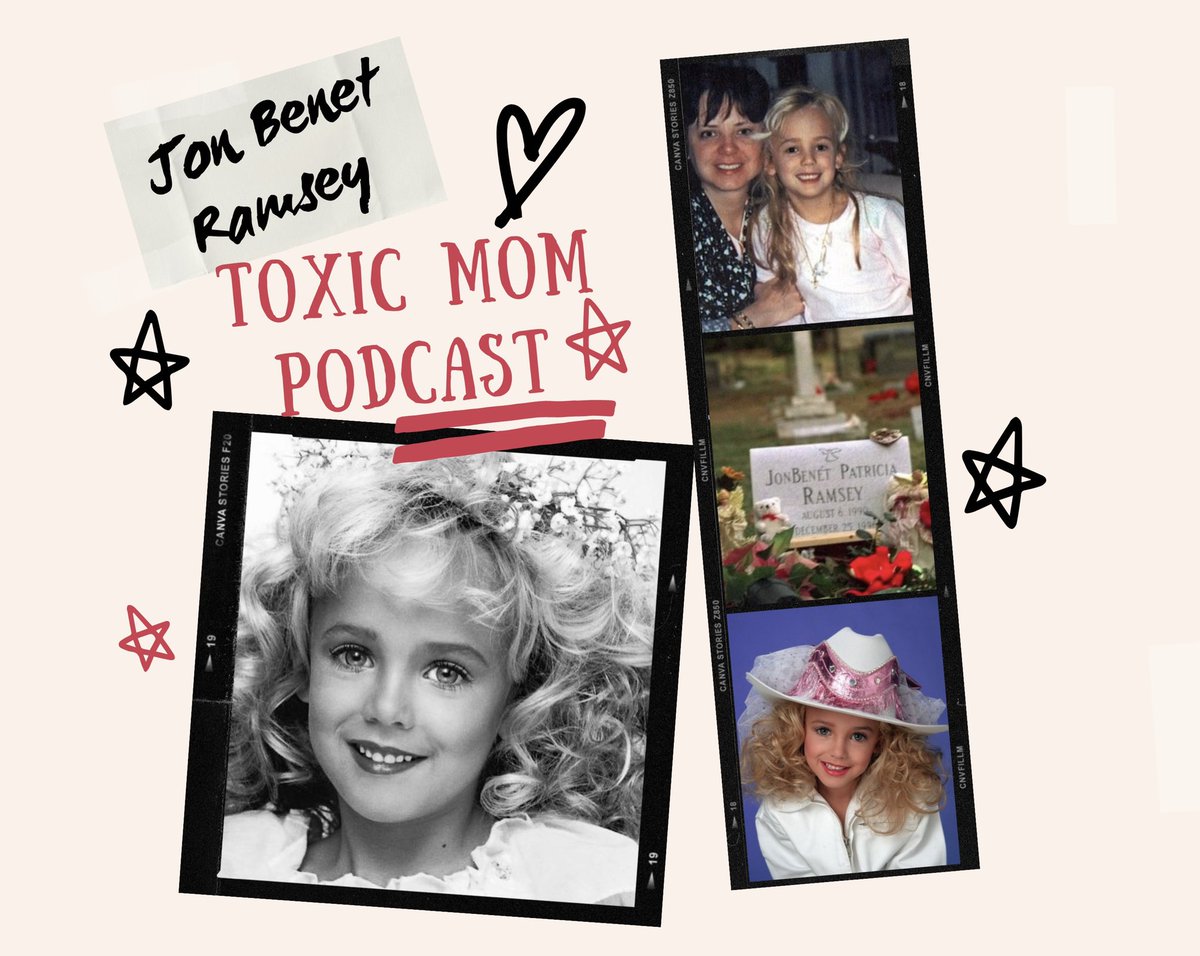 toxicmompodcast's tweet photo. JonBenet Ramsey was brutally murdered after enjoying Christmas in 1996. To this day her case remains unsolved. 
Click the link below or in the bio to listen 
https://t.co/oYyoqDN6cS
💐🌺💐🌺 https://t.co/YtLBYvZ4fi