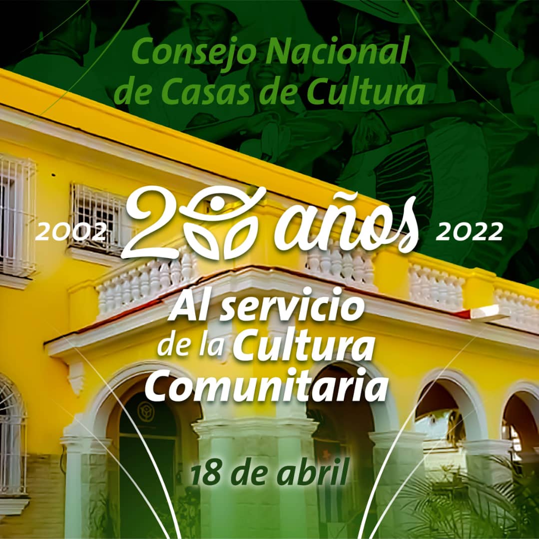 #CubaEsCultura Hoy @CubaCNCC arriba a sus 20 aniversario. La felicitación a fundadores, especialistas y directivos que forman parte activa de este equipo de trabajo. Todobel agradecimiento de #Cubq por esa vocación de servicio a la Cultura en nuestros barrios y ciudades.
