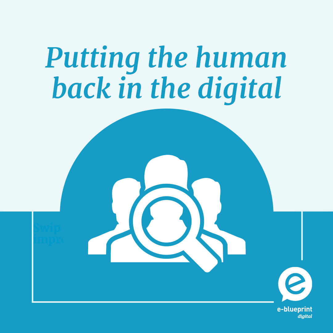 At e-blueprint, we put the human back in the digital. Showcase precisely who you are with our people-focused strategies that build perfect leads and customer connections. #strategicmarketing #digitalmarketing #CX #UX