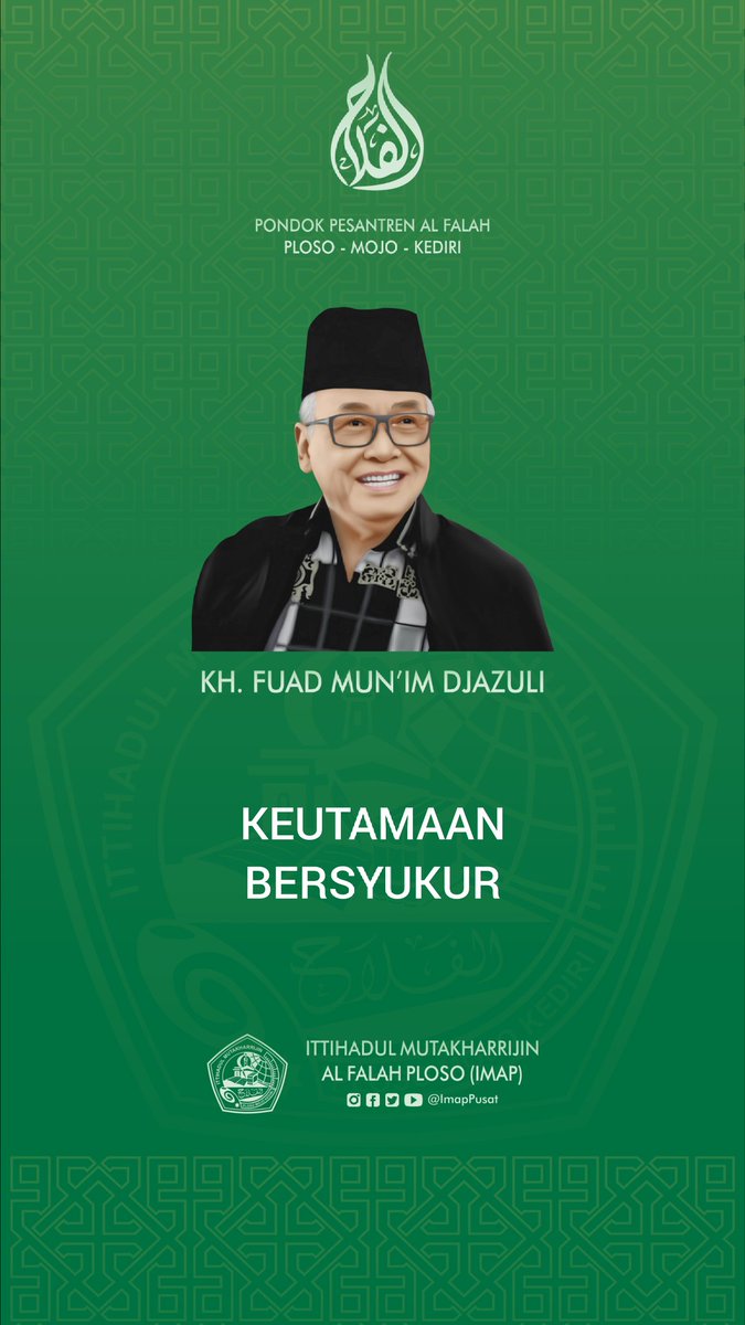 imappusat's tweet photo. Keutamaan bersyukur menurut
KH. Fuad Mun'im Djazuli
https://t.co/hZZxKVnlsz https://t.co/kw2hkuweWb