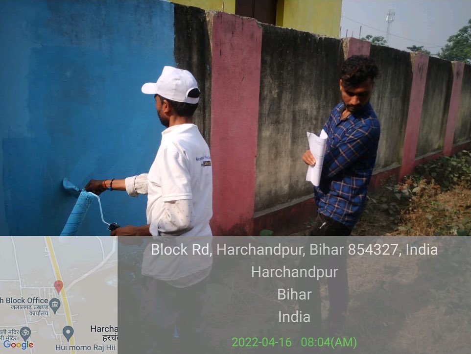 PaintsnCoatings's tweet photo. Day 4 update from Adarsh Gram Skill Camp for SANKALP RPL - Assistant Decorative Painter at Dansar, Purnea, Bihar.
#NCVET #ProjectSankalp #SkillIndia #AzadiKaAmritMahotsav #PCSC https://t.co/HCLHPprbII