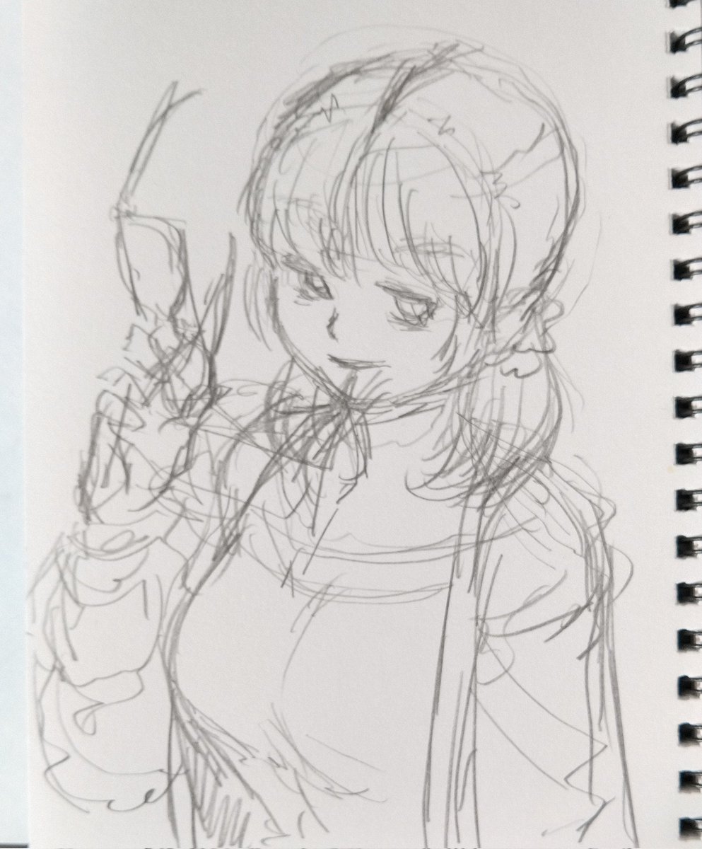 イイね&リツイートして下さった皆様、ありがとうございます☆
(*'_⊃`)人('⊂_`*){今回のラフ投下。 