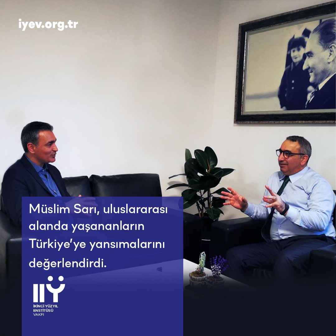 iyev_orgtr's tweet photo. İkinci Yüzyıl Enstitüsü Vakfı (İYEV) Başkanı ve CHP Parti Meclisi üyesi Müslim Sarı, Rusya-Ukrayna savaşıyla şekillenen uluslararası ortamın, Türkiye’nin yükselen jeopolitik önemi açısından büyük bir fırsat ortaya çıkardığını belirterek, "AKP parantezi kapanıyor" dedi. https://t.co/pujK2ApjZM