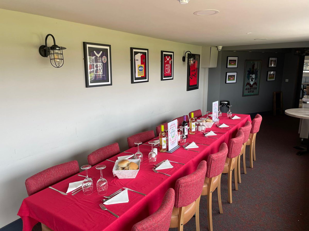 AshtonUnitedFC's tweet photo. 🍽 We’re all set to welcome today’s match sponsors @ErrockLtd! 

Thank you for your support and everyone at #AUFC hopes that you have a fantastic afternoon at Hurst Cross! 

#ONECLUB https://t.co/8VSCNj9gO0