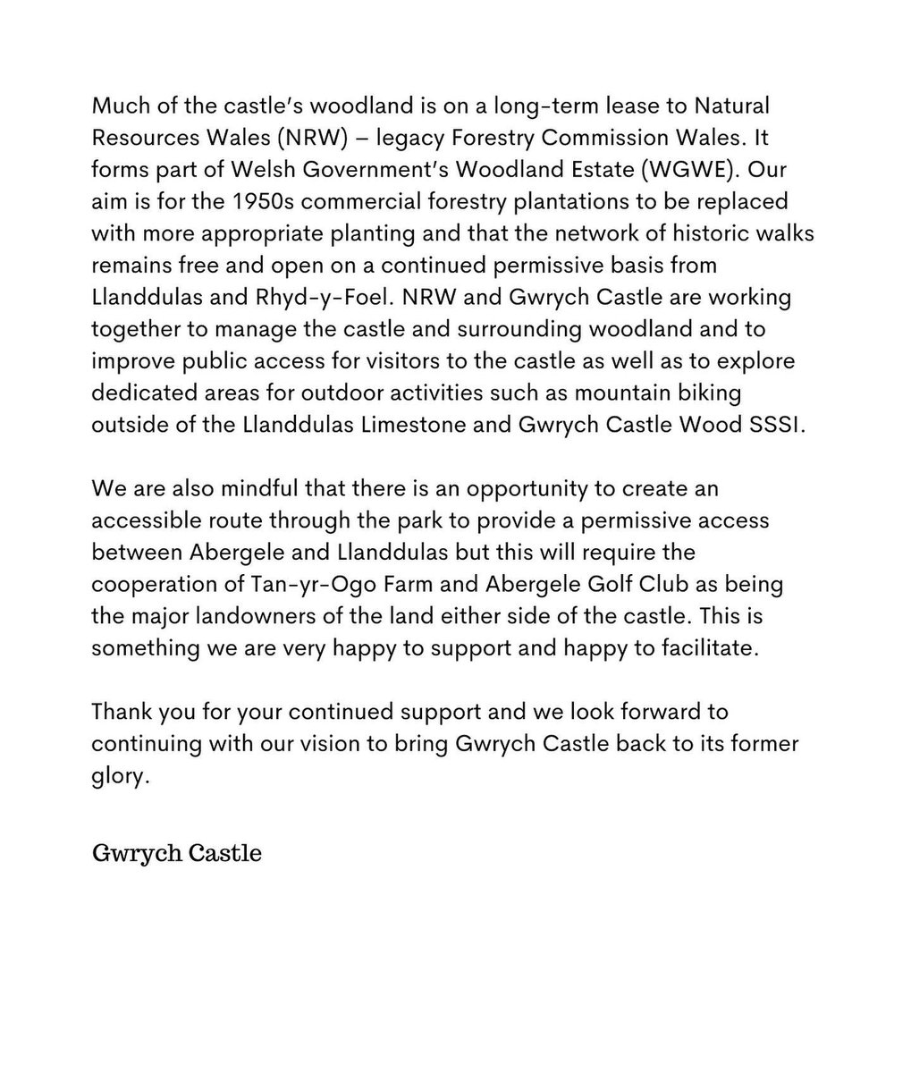 We have an important update on our vision and the rescue of Gwrych Castle 🏰🏴󠁧󠁢󠁷󠁬󠁳󠁿