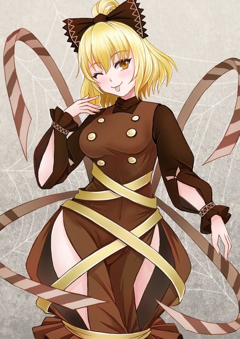 【リクエスト】黒谷ヤマメちゃん #東方 #黒谷ヤマメ https://t.co/gMmTzWtyUw 