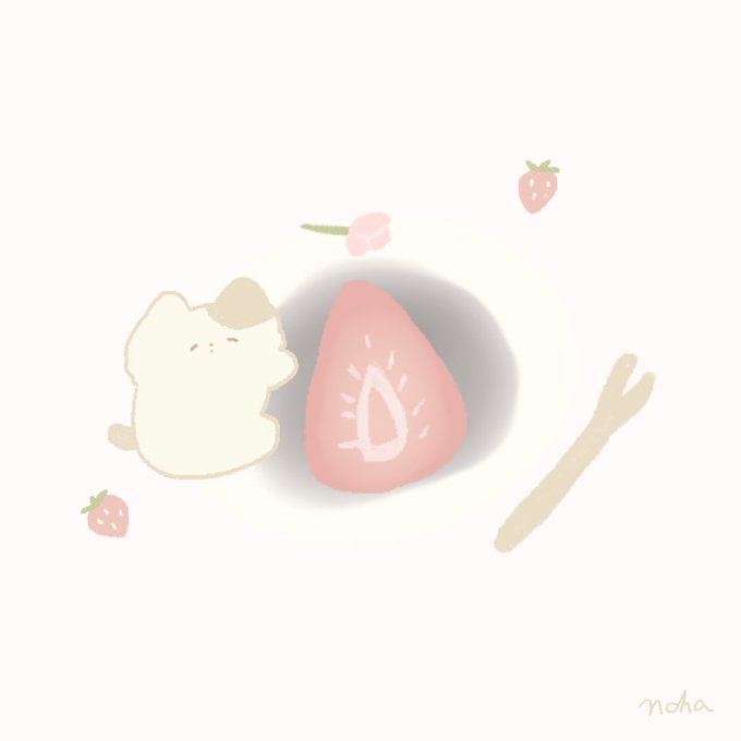 いちご大福のtwitterイラスト検索結果