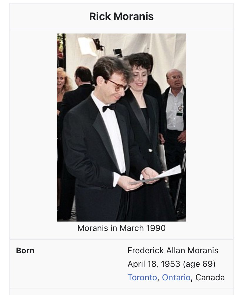 Happy Birthday to Rick Moranis. Nice 
