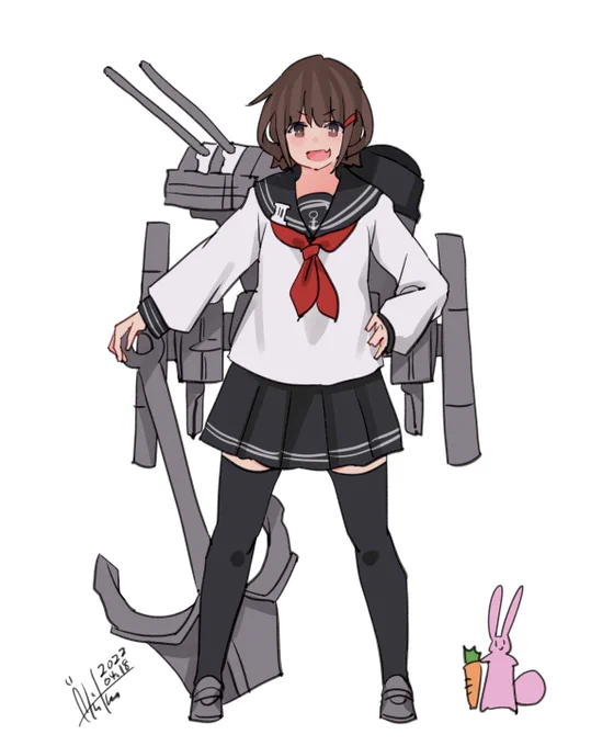 雷『よろしく頼むわね!』
#艦これ版深夜の真剣お絵描き60分一本勝負
#艦これ版真剣お絵描き60分一本勝負_20220418
#艦これ #雷 