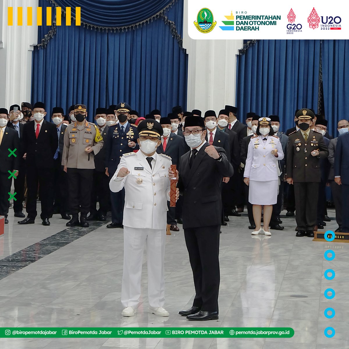 Selamat atas dilantiknya bapak Yana Mulyana sebagai Wali Kota Bandung sisa masa jabatan 2018-2023