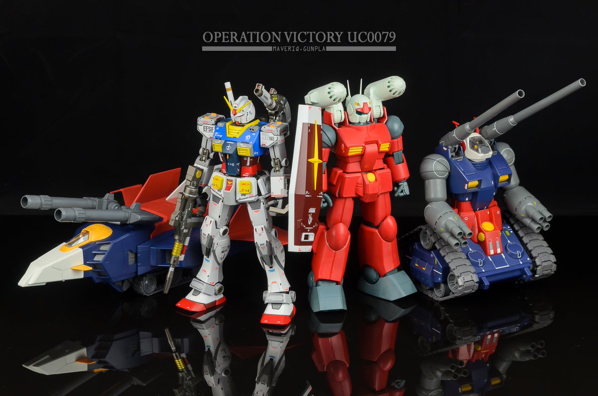 MaveriqGunpla's tweet photo. SCV-70 WHITE BASE TEAM
G-Fighter | Gundam | Guncannon | Guntank
#bandai #mobilesuit
#mastergrade #modelkit
#gfighter #gundamtheorigin
#guncannon #guntank
#mobilesuitgundam #gundam
#gunplaphotography #gundamphotography https://t.co/Tu7UI2S2SY