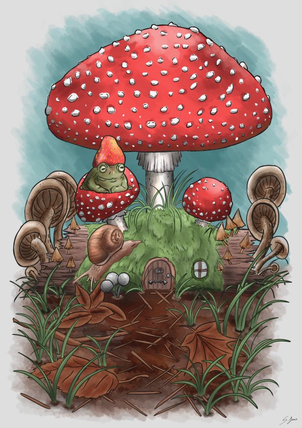 rustysartwork's tweet image. Does anyone like mushrooms? 
#rustysartworkemporium #illustration #mushrooms #digitalart #unitedkingdom