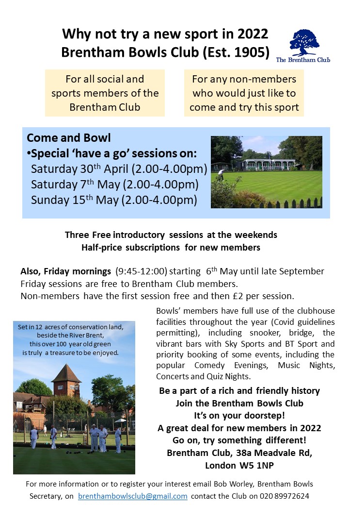 Brentham Bowls (@BrenthamBowls) / Posts / X