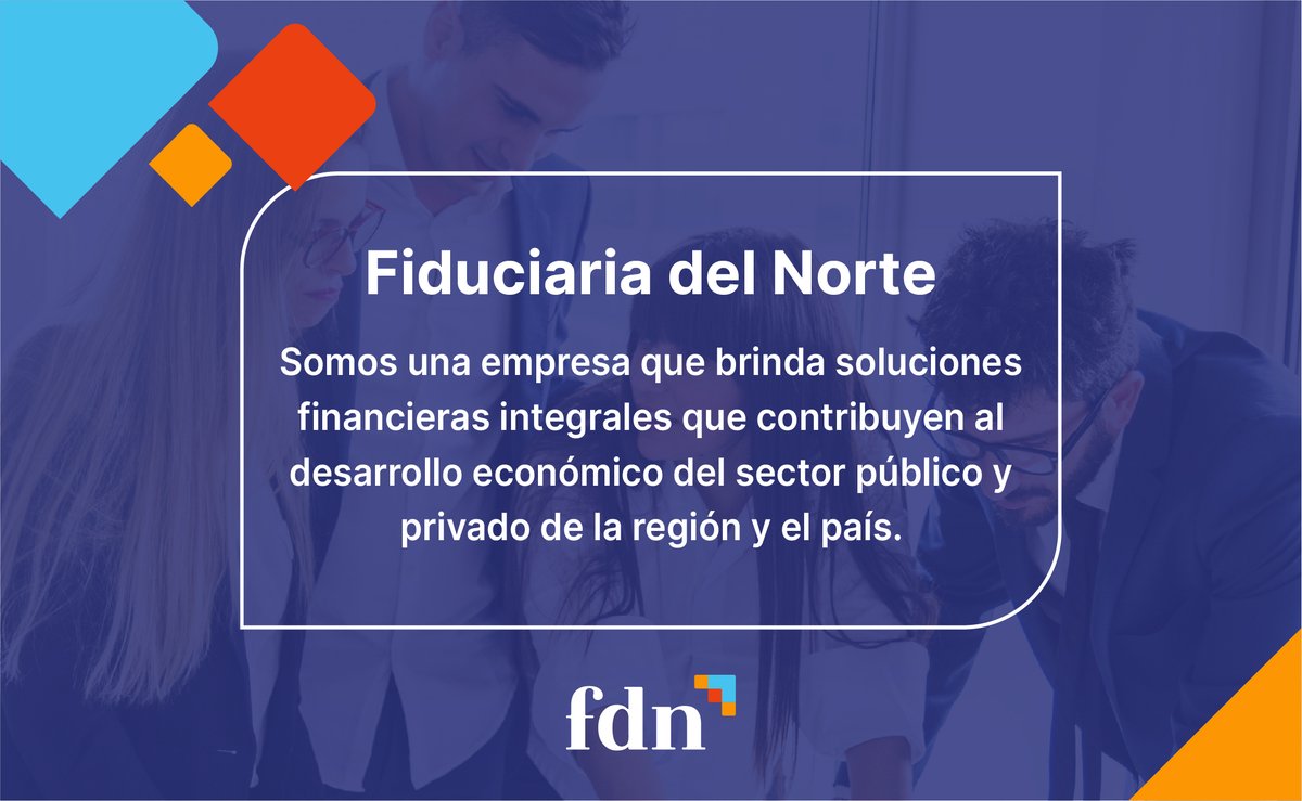 🔹Nos especializamos en diseñar herramientas financieras innovadoras.
🔸Acompañamos a cada uno de nuestros clientes a lo largo del camino.
🔹Ofrecemos un servicio integral que brinda tranquilidad y estabilidad.
🔸Añadimos valor en las finanzas, somos #FiduciariadelNorte.