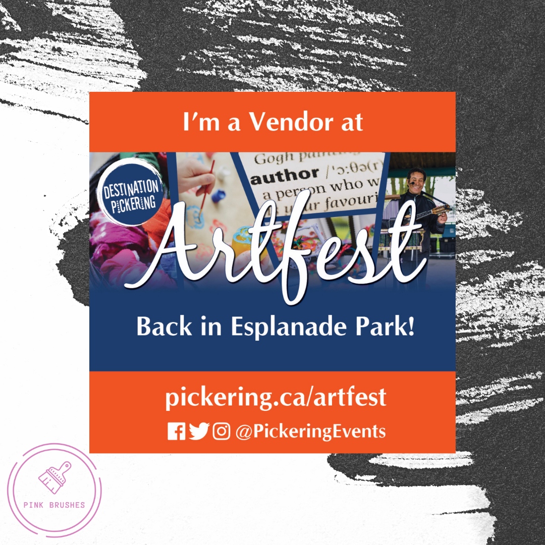 We are excited to announce you can see my art in Pickering for Artfest! 🎨May 28th 2022 🎨11am-5pm 🎨Esplanade Park, Pickering Come say hi, meet other artists, view some lovely art and take a stroll in the park. Hope to see you there! #topoli #torontoart #pickering #art